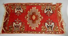 Caucasus Caucasian rug wool natural dyes including RARE lavender c. 1890-1910 AD