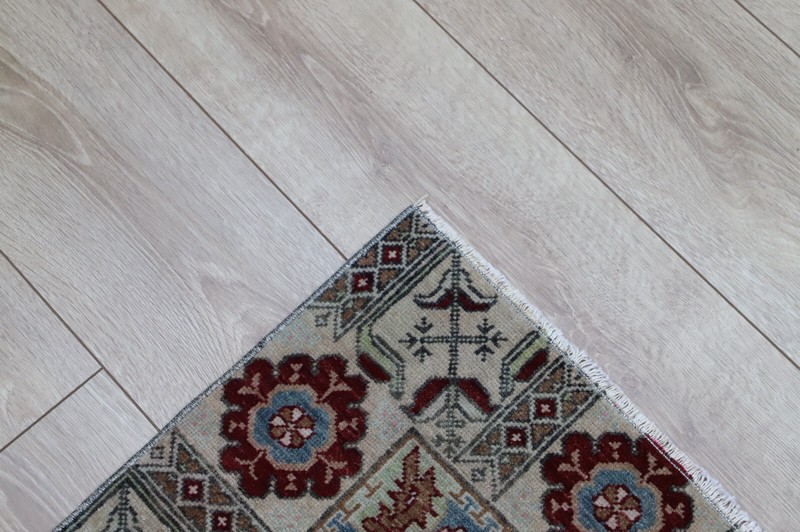 2.4x2.3 ft Luxury Oriental Home Decor Turkish Oushak Vintage Small Handmade Rug gallery