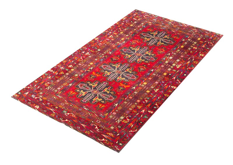Vintage Hand-Knotted Area Rug 3'7" x 6'5" Traditional Wool Carpet gallery