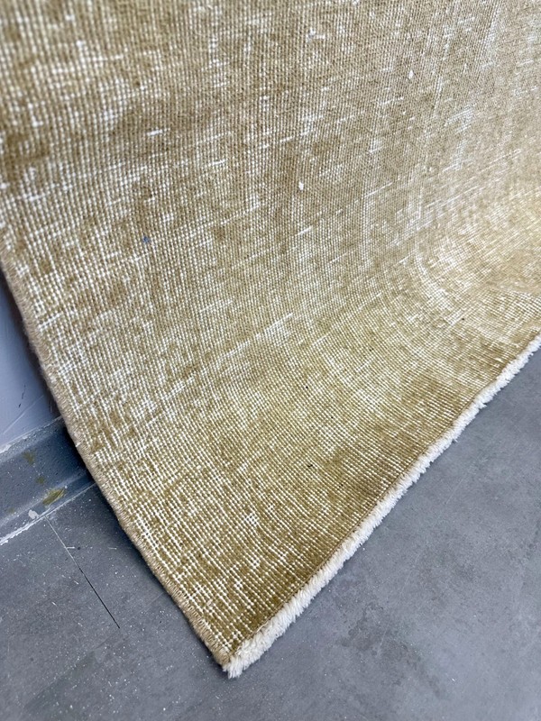 4x6 Vintage Turkish Rug, Solid Beige, Handmade Wool Area Rug, Geometric Carpet gallery