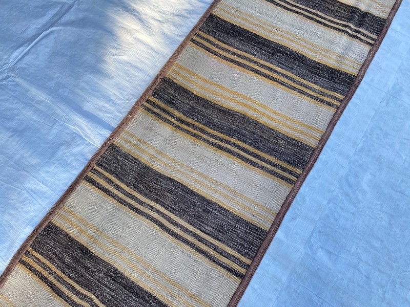 2x10 ft Afghan Runner Striped Handwoven Geometric Turkmen Entryway Wool Area Rug gallery