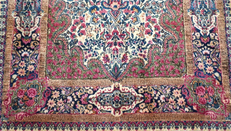 Excellent Antique Kermann 4' x 7' Hand-Knotted Wool Floral Premium Quality Rug gallery