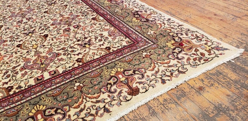 Exquisite 1900-1939's Antique,Muted Colors Legendary Hereke Rug 7x10ft gallery