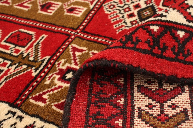 Vintage Traditional Hand-Knotted Area Rug 3'3" x 4'8" Oriental Wool Carpet gallery