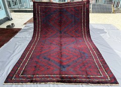 Antique Blue Afghan Baluchi Area Rug 6×9 Handmade Persian Style Oriental Carpet