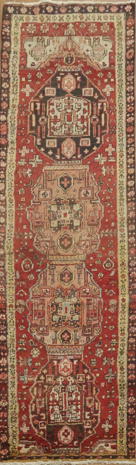 Luxurious 9 ft Runner Rug 3x9 Tribal Geometric Hand-made Hallway Vintage Carpet gallery