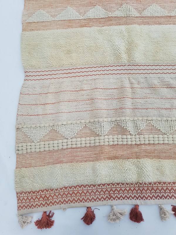 Vintage Handmade Traditional Geometric Brown Beige Kilim Rug Carpet 234x154cm gallery
