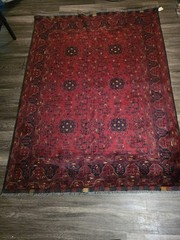 Bilicik Afghan Hand Woven Rug 5ft X 6ft 7in
