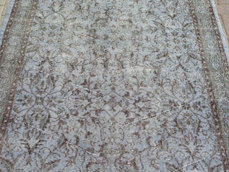 Vintage Turkish Overdyed Rug, Large Carpet, Area Rugs, Wool Rug Teppich 57"x100" gallery