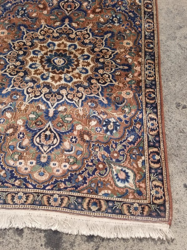 Distressed Authentic Hand Knotted Vintage Afghan Turkmen Wool Area Rug 5.2x3.7ft gallery