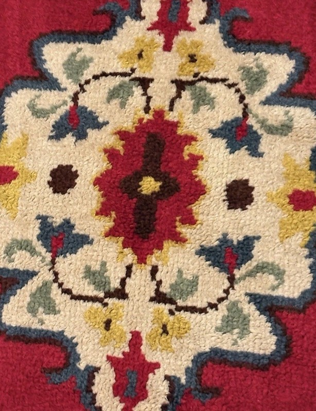 Antique Turkish Oriental Yastik Hand Knotted All Wool Fine Rug 19th C Excellent gallery