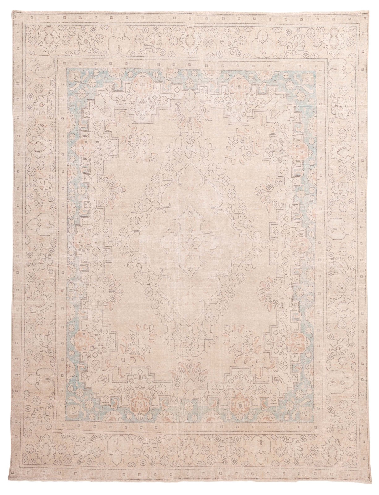 Vintage 9'8" x 12'6" Traditional Hand Knotted Vegetable Dye Wool Area Rug gallery