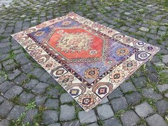 Handmade Rug Turkish Area Rug Vintage Rug Oushak Rug Antique Rug Bohemian Rug