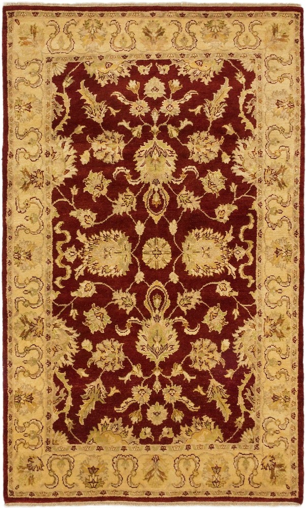 Vintage Hand-Knotted Area Rug 4'10" x 8'1" Traditional Wool Carpet