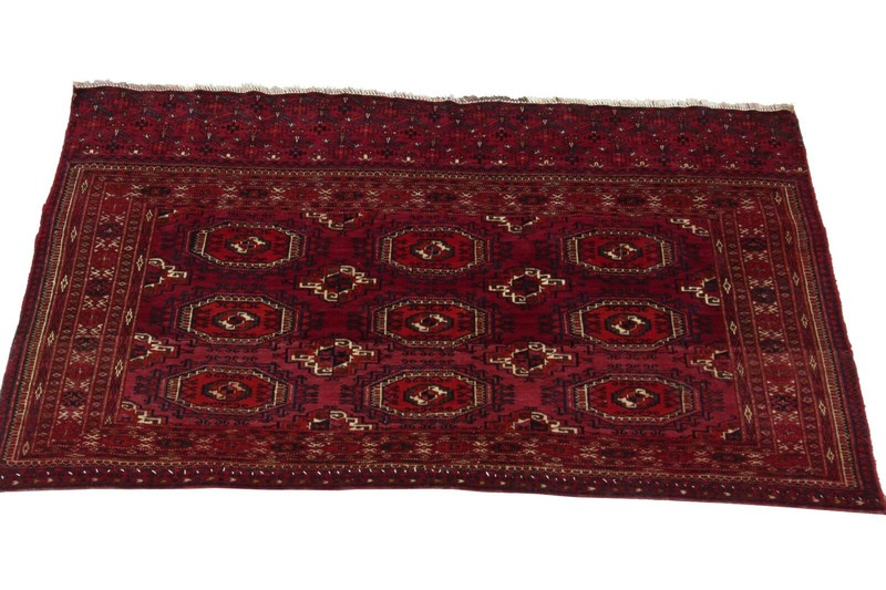 3x5 Antique Exceptional Handmade Boho Tapestry Wall Hanging Rug Red c.1910 gallery