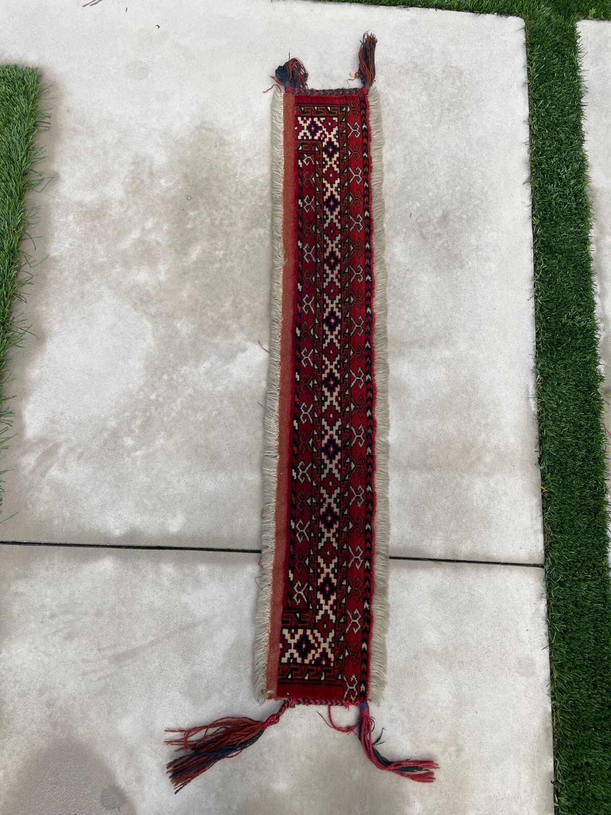 Antique Unique Russian Bokhara Rug Approx 5 in x 4 ft Handmade gallery