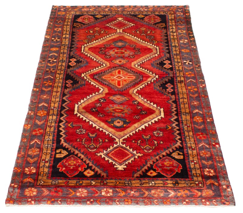 Traditional Vintage Hand-Knotted Area Rug 4'10" x 9'5" Oriental Wool Carpet gallery