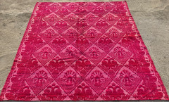 Vintage Handmade Beautiful Multicolor Kilim Rug Carpet 210×183 cm