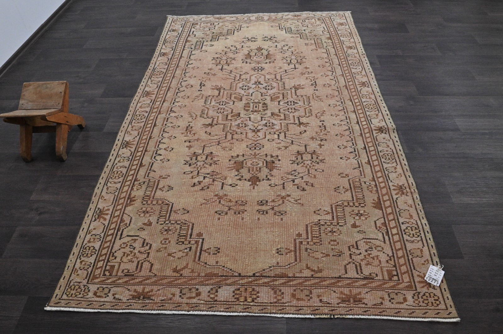 Oushak Turkish Vintage Rug 5x8 Kilim Rug Anatolian Handmade Boho Decor BROWN gallery