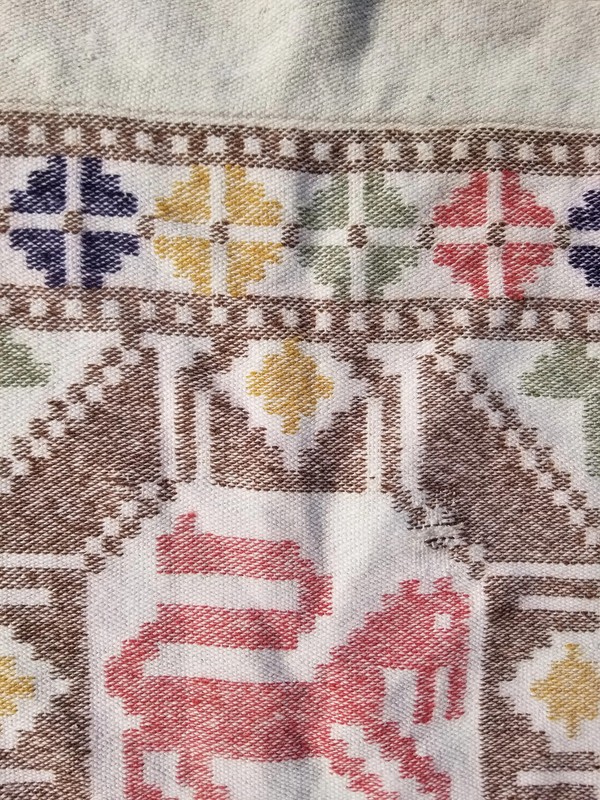 Vintage Traditional Handmade Swedish Wool Multicolor Kilim 6.6x4 ft gallery