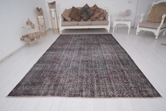 Oversize Vintage Area Rugs, 6×10 Rug, Turkish Oushak Rug Carpet Handmade Rug 256