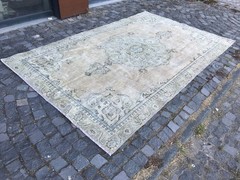 Turkish Vintage Rug, Handmade Wool Rug, Bohemian Large Rug, 6,2 x 10, ft