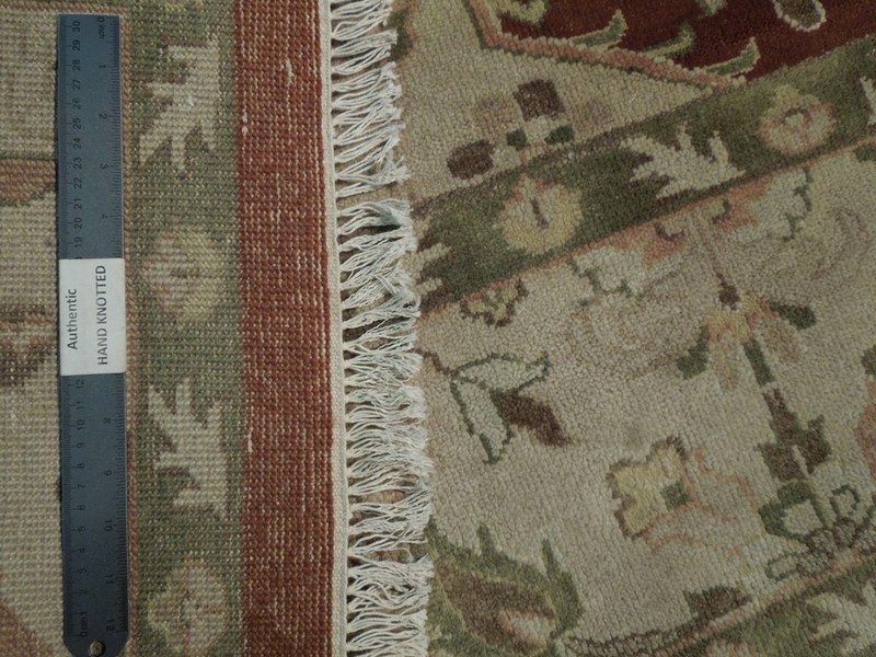 Ziglar Fire Brick Tone New Rug 8x10' (96 x 117 inches) Red Hand-Knotted Rug gallery