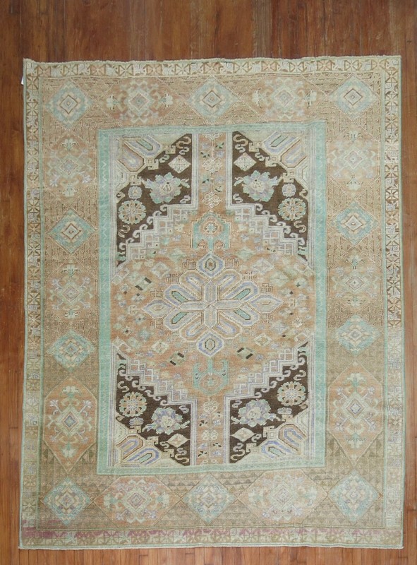 Vintage Turkish Oushak Ushak Rug Size 7'10''x9'9'' gallery