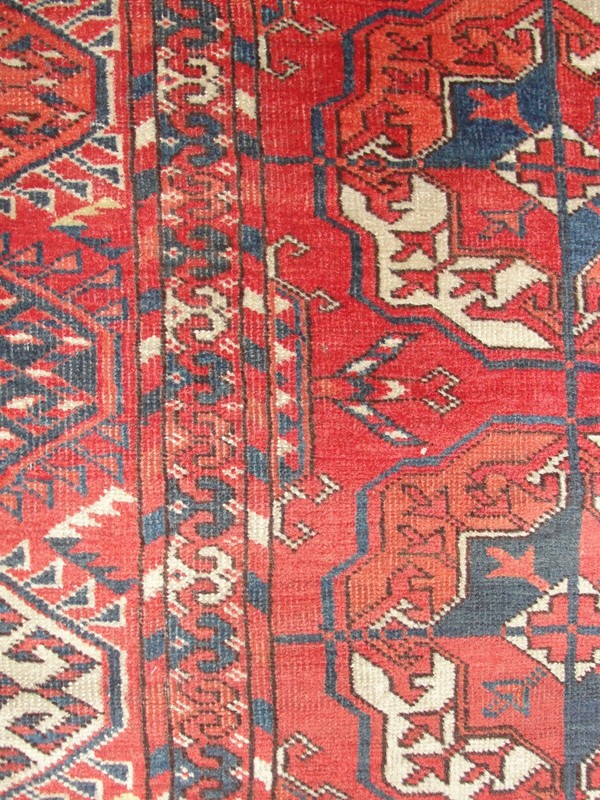 Antique Tekke Main Carpet, Turkoman, 6'7" x 9'6" #01004 gallery