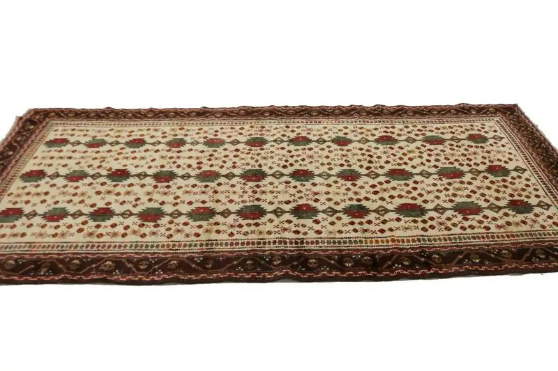 3'10 X 9'0 Cream Handmade Vintage Runner Rug Oriental Hallway Carpet 4X9 ft gallery