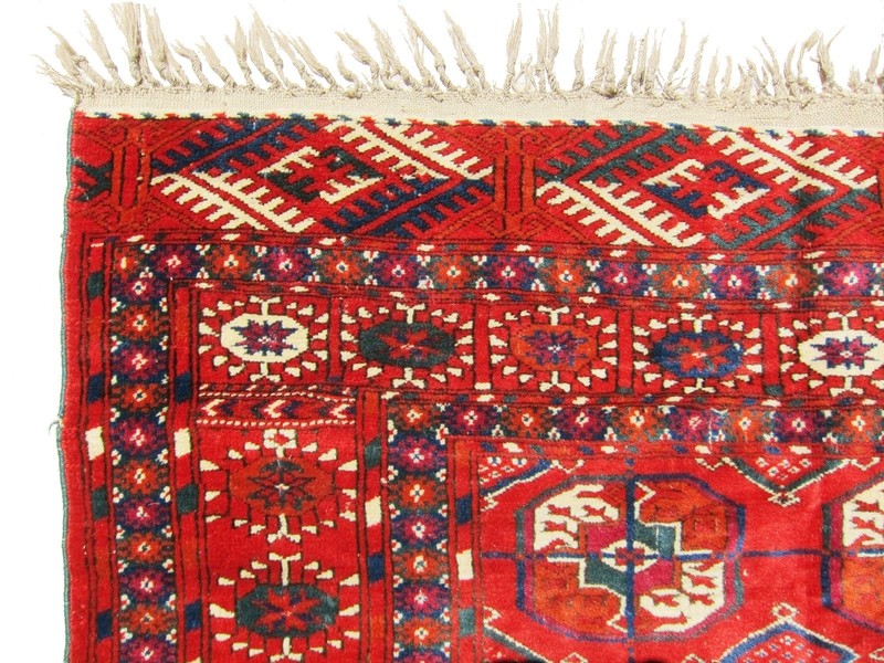 TOP EXAMPLE, SUPERB, LOVELY, ANTIQUE, 19th TURKOMAN SMALL RUG . DEHATI.1 gallery