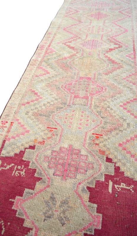 3x13 ft Runner Turkish Rug HandMade Long Hallway Rug Kitchen Decor Rug 30"x152" gallery