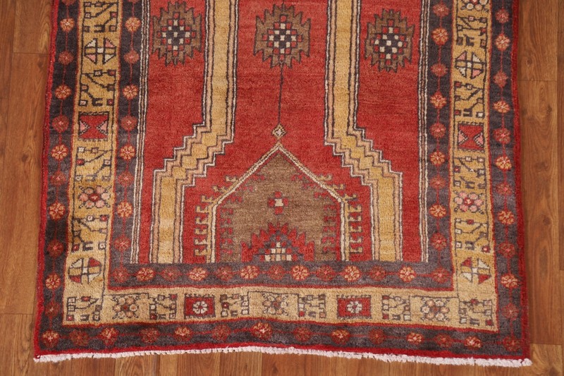 Vegetable Dye Hand-made Runner Rug 3x12 Tribal Traditional Hallway Wool Carpet gallery