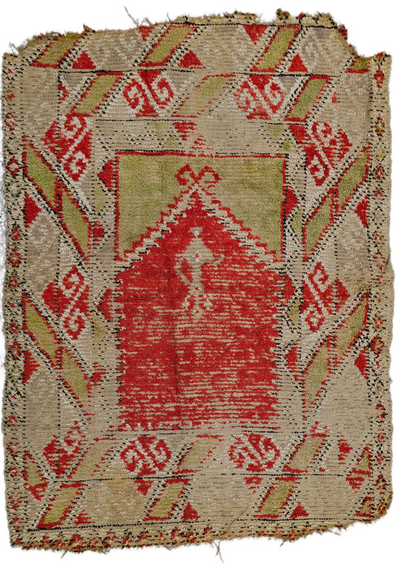 3x4 Antique rug, Fragment rug carpet, wool rug, monastery rug, Prayer islam rug gallery