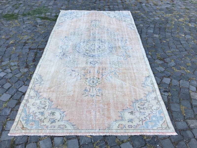 Handmade Rug Turkish Area Rug Vintage Rug Oushak Rug Antique Rug Bohemian Rug gallery