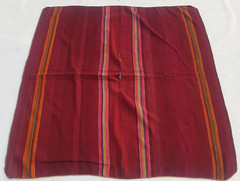 Vintage Traditional Handcrafted Moroccan Striped Rug for Home Décor 133×132 cm
