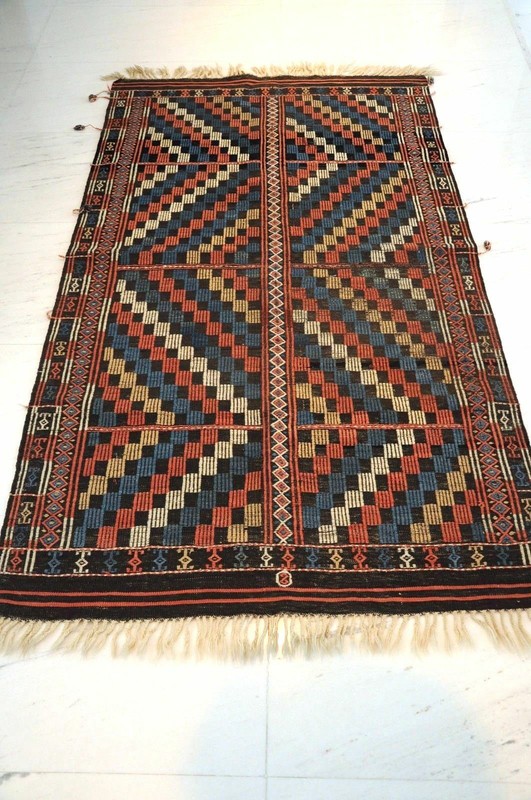 Cicim Kelim, Anatolien um 1910, 220 x 120 cm, perfekte Erhaltung! gallery