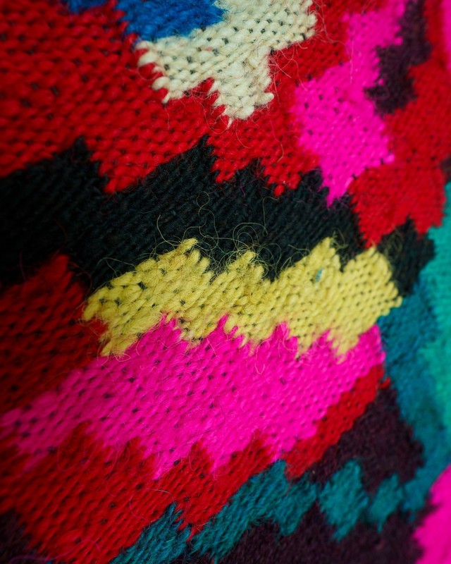 Romanian Bessarabian Floral Runner Rug Handwoven Wool Pink Roses 1970s 13x4ft gallery