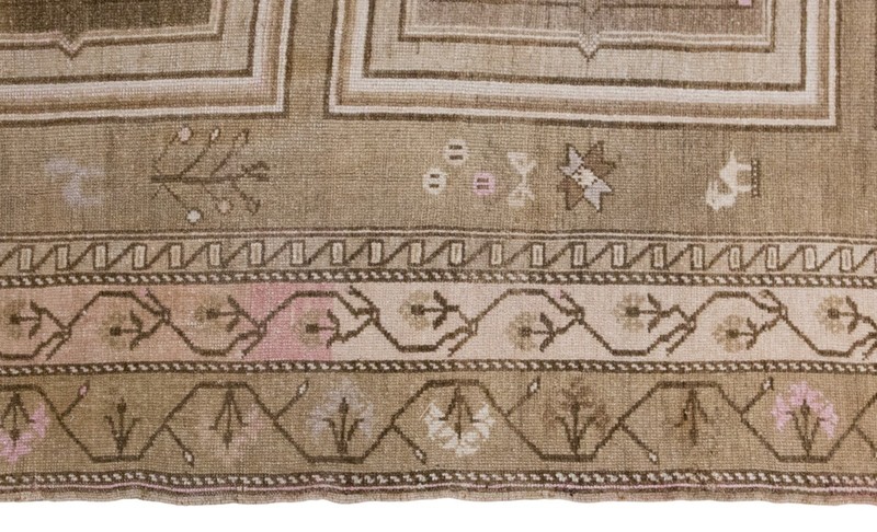 195x400 cm Kurdish Kars Runner Rug – Large Vintage Rug – 6'4" × 13'1" gallery