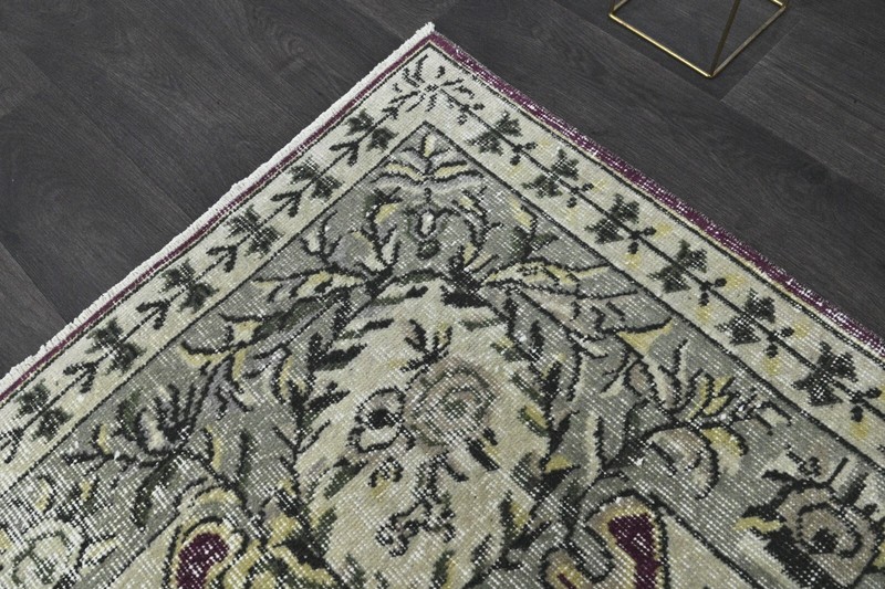 Oushak 7x10,Turkish Rug,vintage,anatolian,PURPLE,kilim,Bohemian,handmade,wool gallery