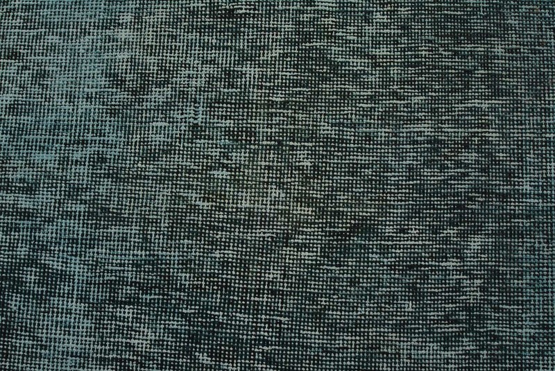 Vintage Overdyed Runner 2’3” x 11’8” Blue Wool Hand-Knotted Carpet gallery