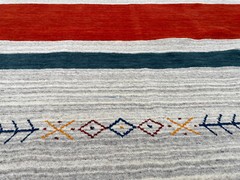 9×12 TRIBAL HANDMADE WOOL RUG new geometric gabbeh navajo western ranch red blue