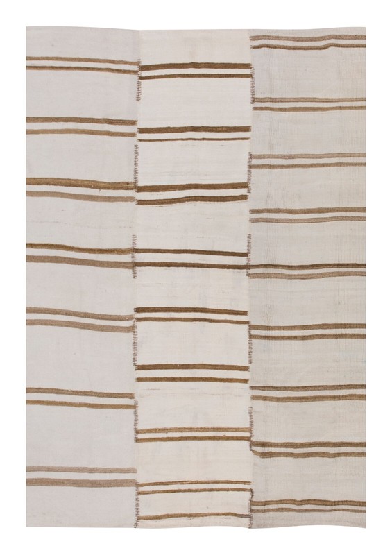Vintage Minimal Kilim Rug,Striped Kilim Rug,Turkish Kilim Rug, 5'11 x 7'7 ft gallery