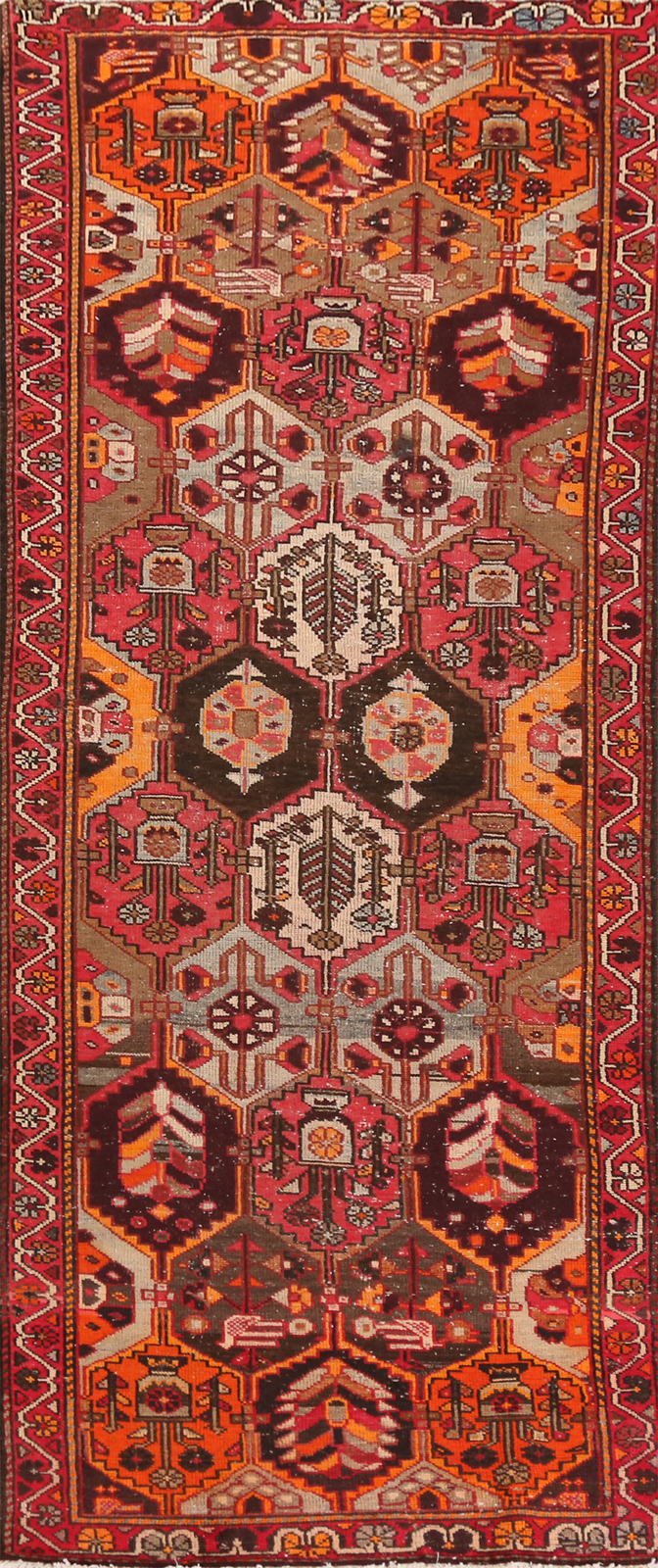 Vintage Tribal Traditional Handmade Geometric Nomadic 10 ft Runner Wool Rug 3x10 gallery