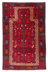 Traditional Vintage Hand-Knotted Area Rug 2’11” x 4’8″ Oriental Wool Carpet