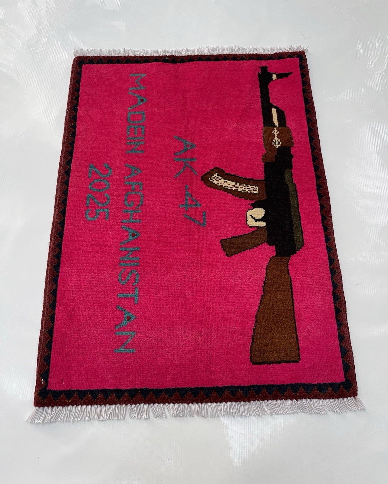 #536. War rug Afghan War Rug Wool Rug Beautifully Made Small War Rug 80x59 cm gallery