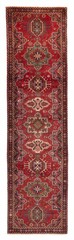 Vintage Hand-knotted Runner Rug 3’3″ x 13’3″ Traditional Oriental Wool Carpet
