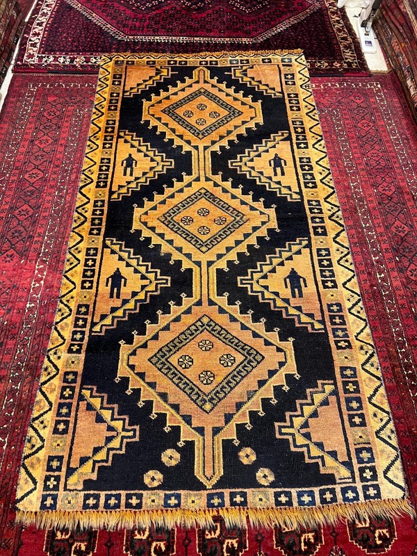 120 X 220 cm COLLECTORS' ITEM Antique Natural Vegetable D Kazak Caucasian Carpet gallery