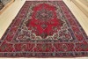 Vintage Traditional Oriental 10'2'' x 13'3'' Red Wool Hand-Knotted Area Rug gallery