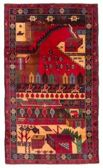 Traditional Vintage Hand-Knotted Area Rug 3’6″ x 6’1″ Oriental Wool Carpet